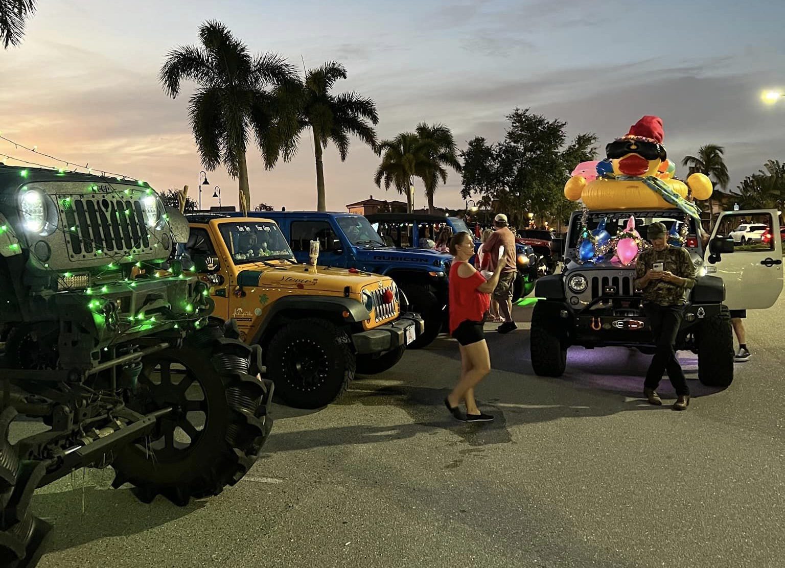 Caloosa Jeepers Jeeps at Coconut Point Christmas Parade